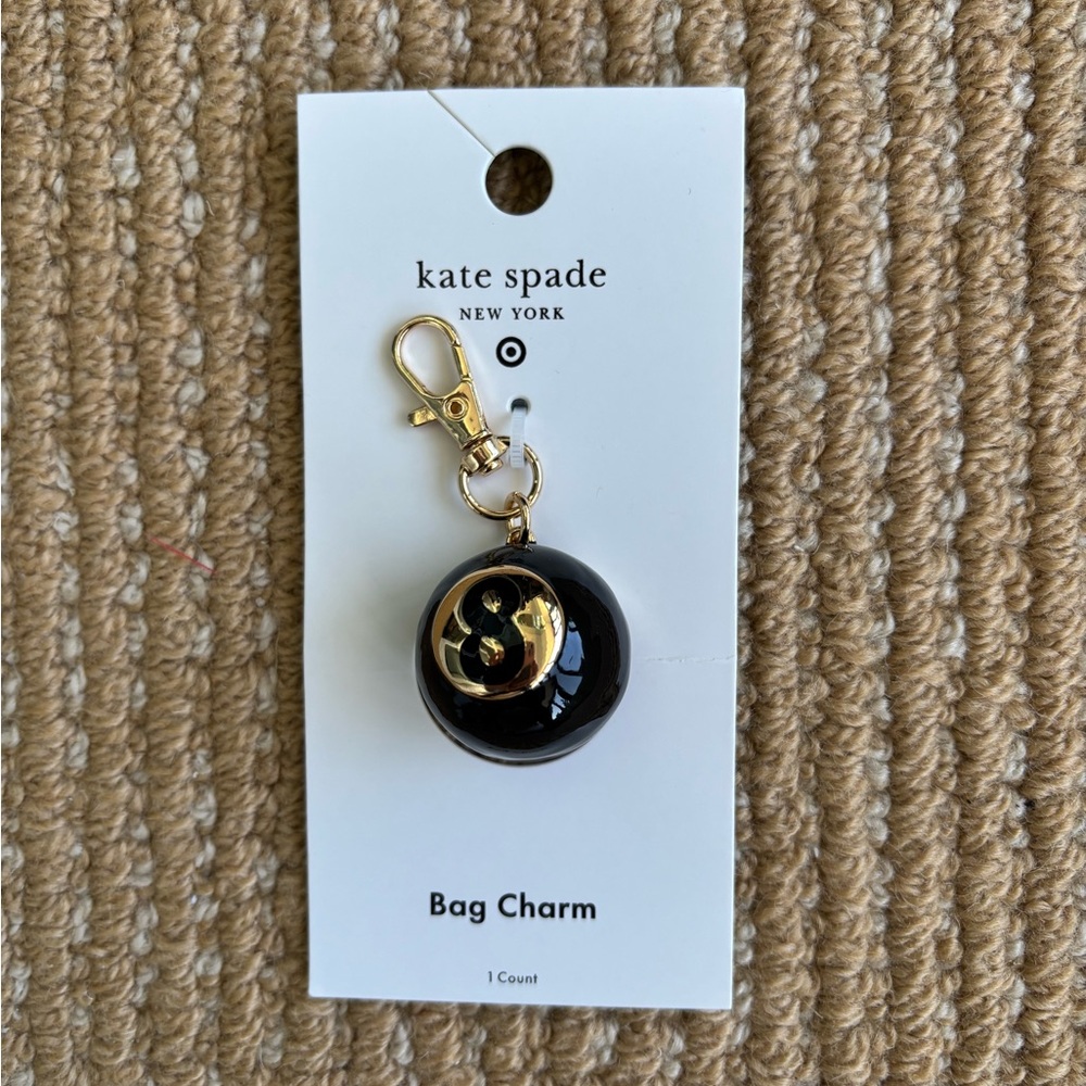 Kate Spade New York X Target 8 Ball Bag Charm More Fries Gold Black OSFM